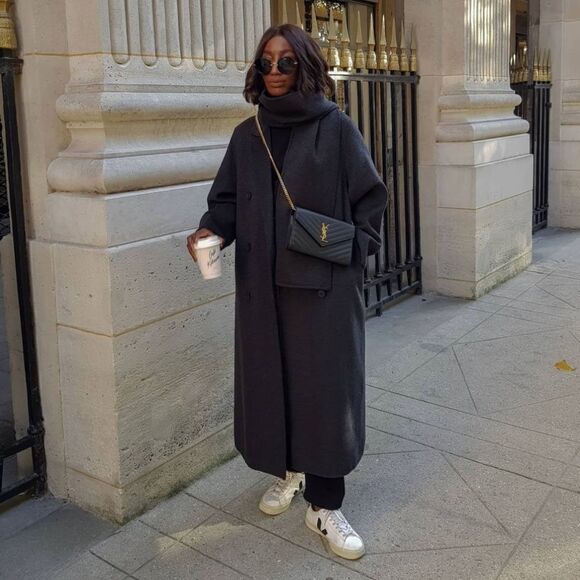 Mango Wool Blend Coat With Scarf New - Picture 6 of 16